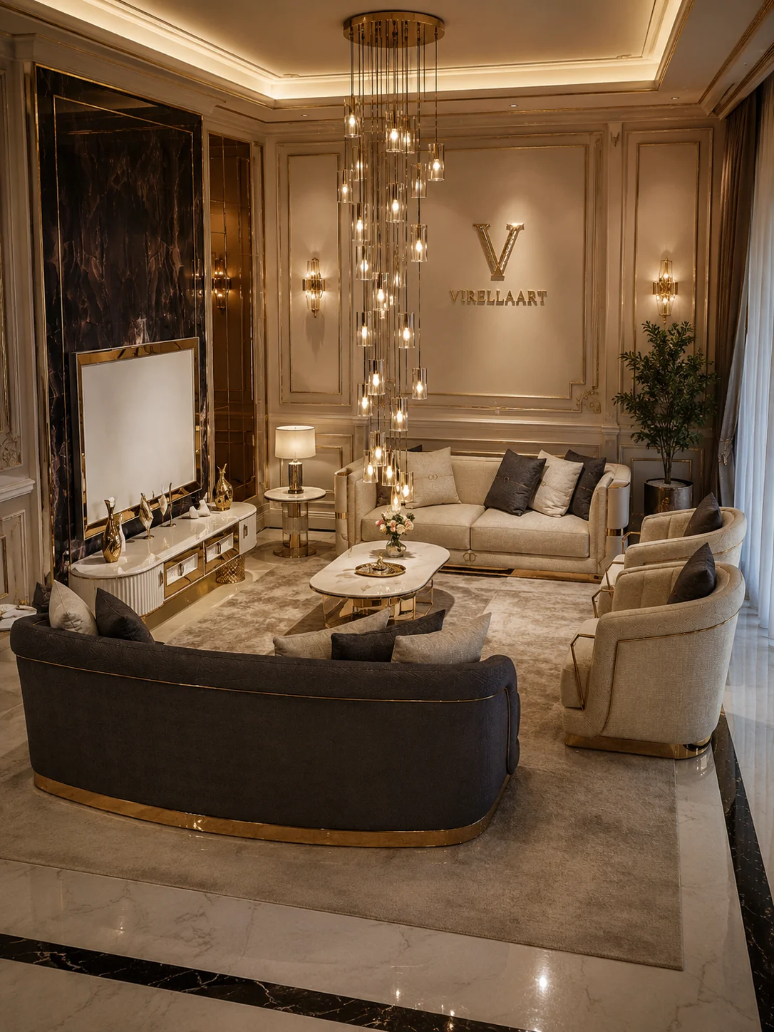 Delux Luxury Living Room Collection by VIRELLAART