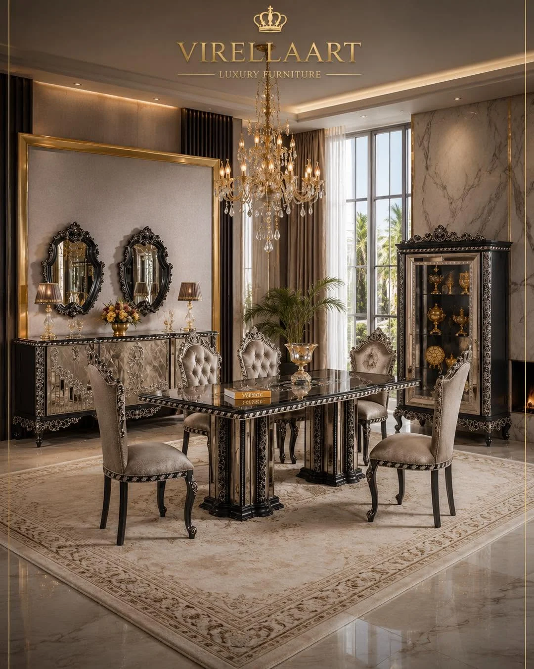 VIRELLAART Zümrüt غرفة طعام