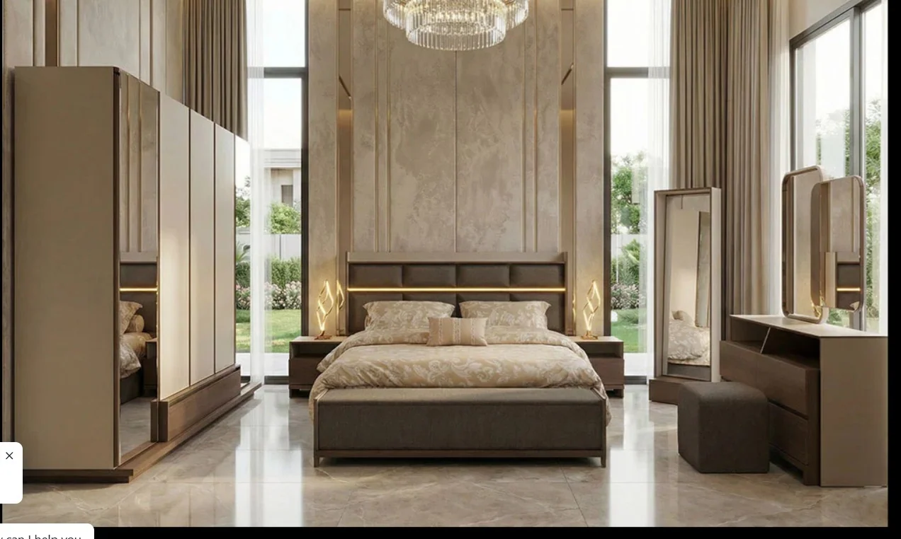 MILANO modern bedroom set with elegant contemporary interior design