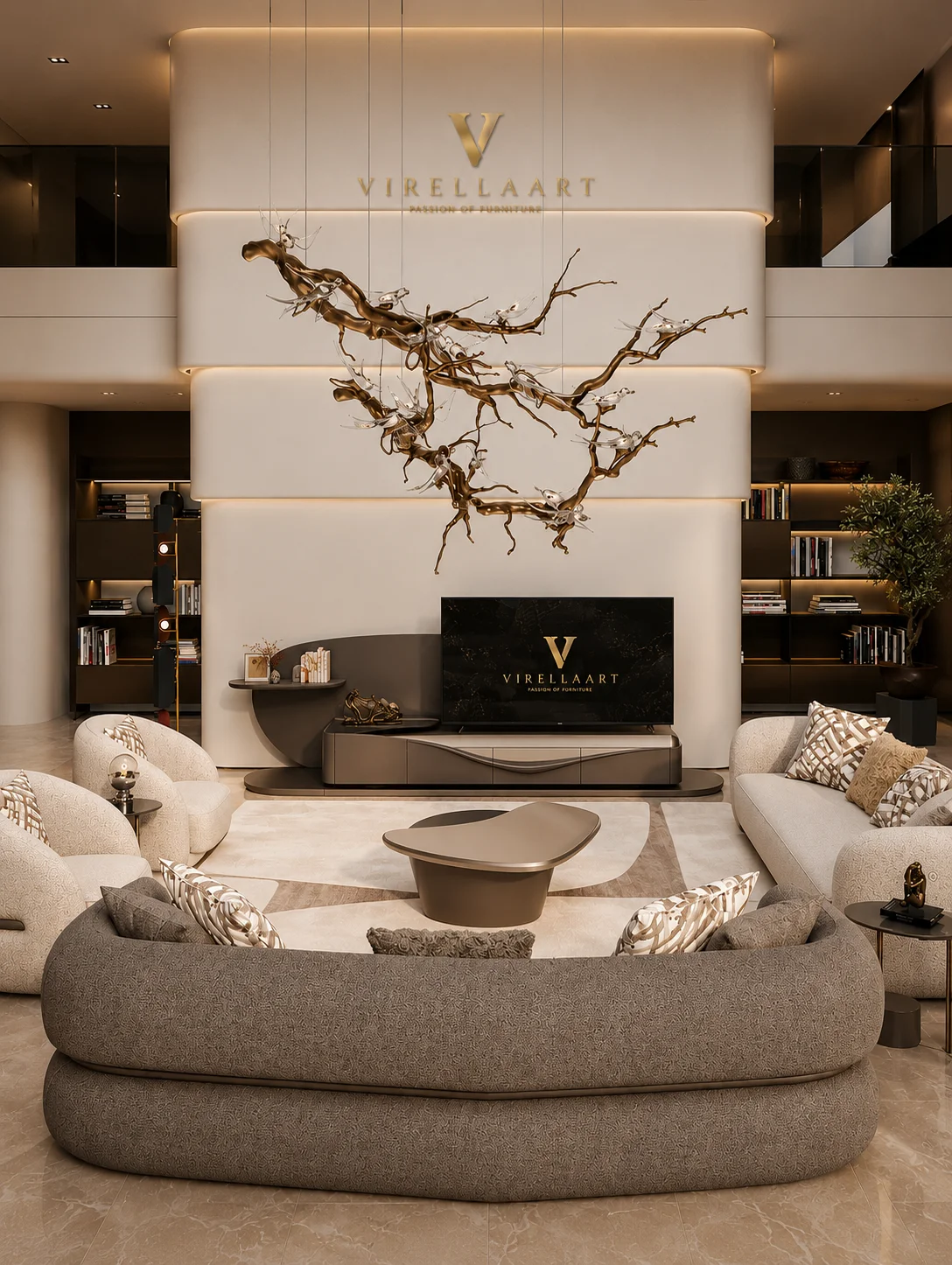 Queen Luxury Living Room Collection by VIRELLAART