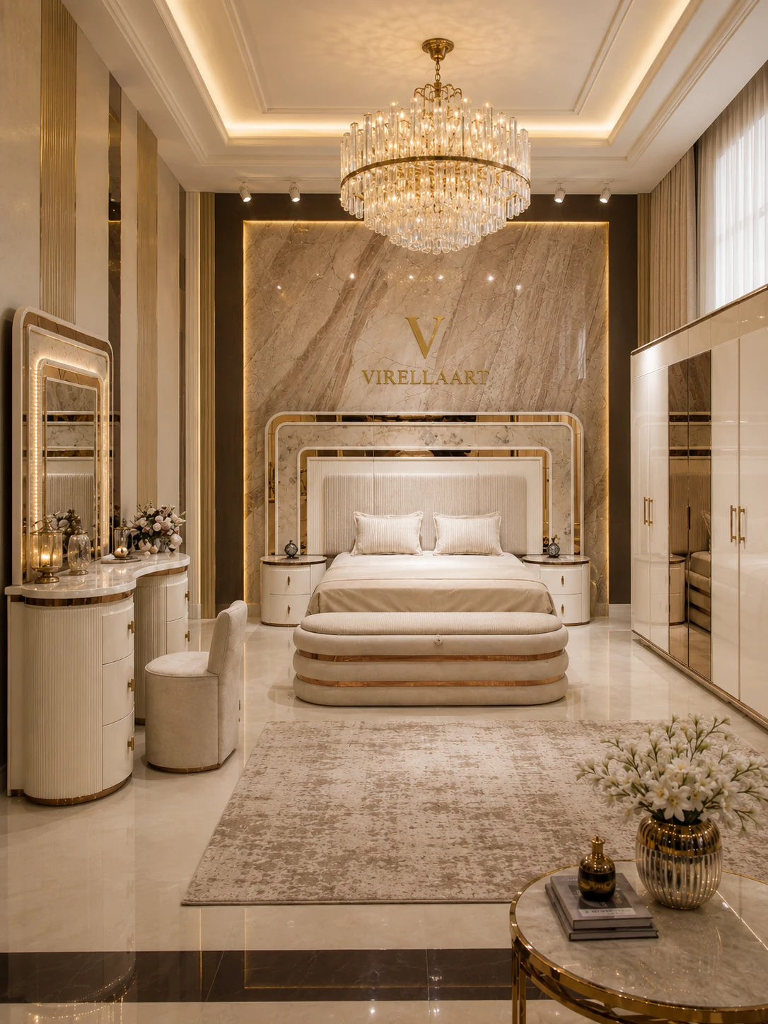 VIRELLAART rio Luxury غرفة نوم Set