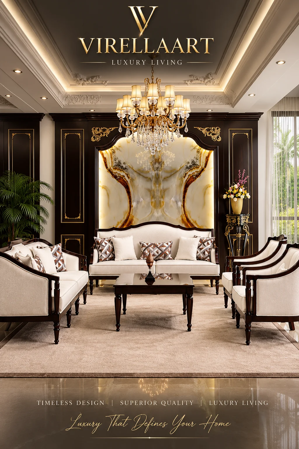 Sena Luxury Living Room Collection by VIRELLAART