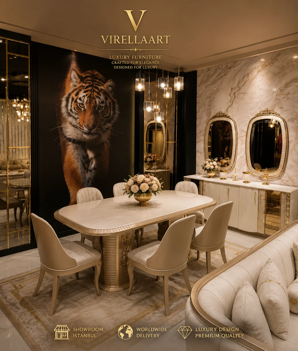 Valencia Luxury Dining Room Collection by VIRELLAART
