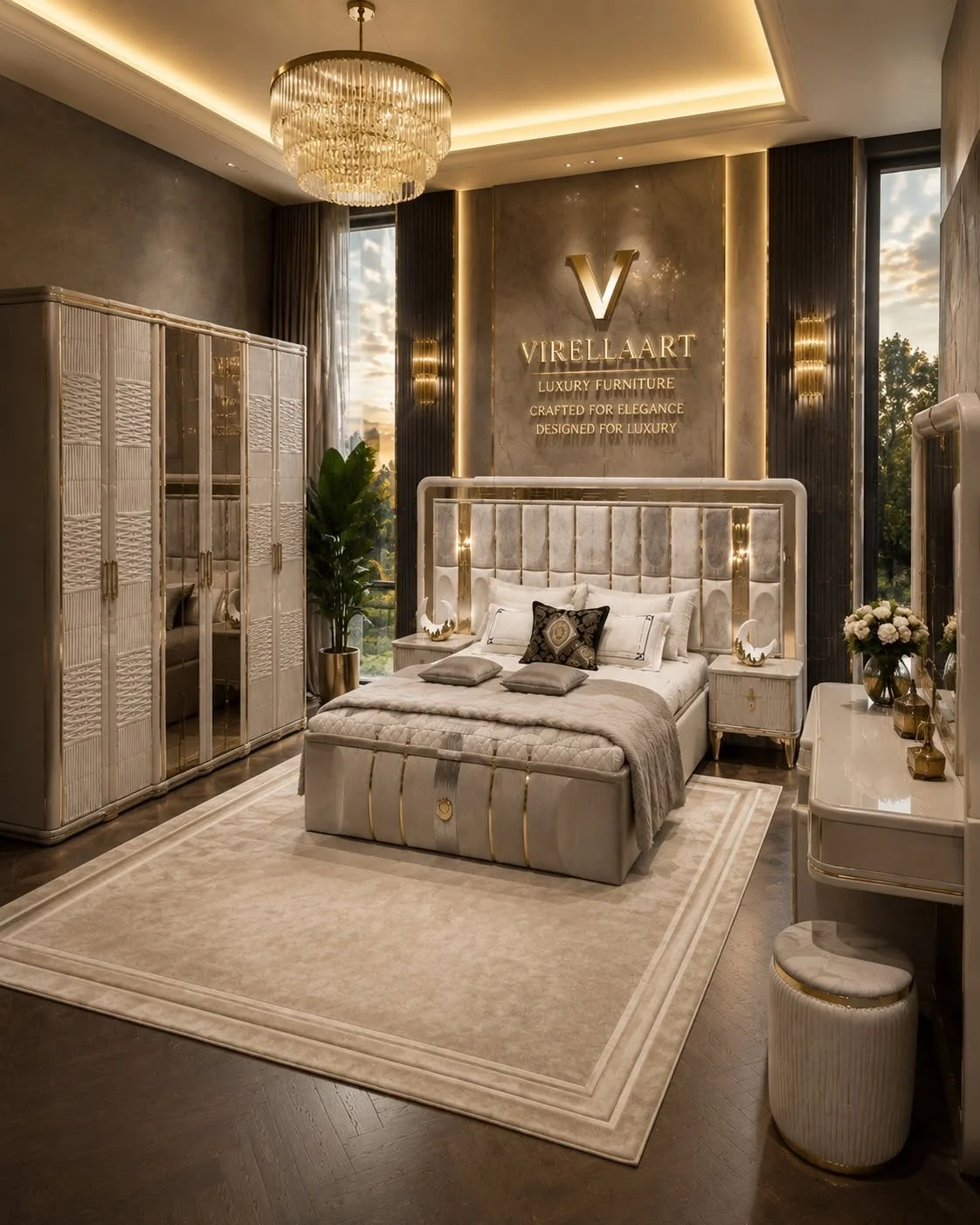 VIRELLAART Versace غرفة نوم